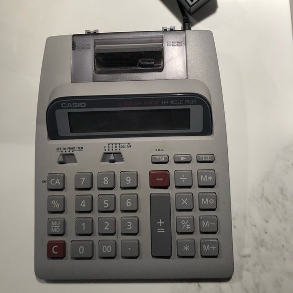 Casio | Other | Casio Hr5lc Calculatoradding Machine Plug In | Poshmark